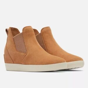 NEW NWOB Sorel Out N About Slip-On Wedge Shoes - Suede For Women $130